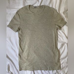 Zara Muscle Fit Ribbed Shirt